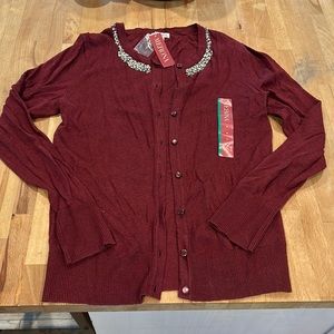Maroon Cardigan